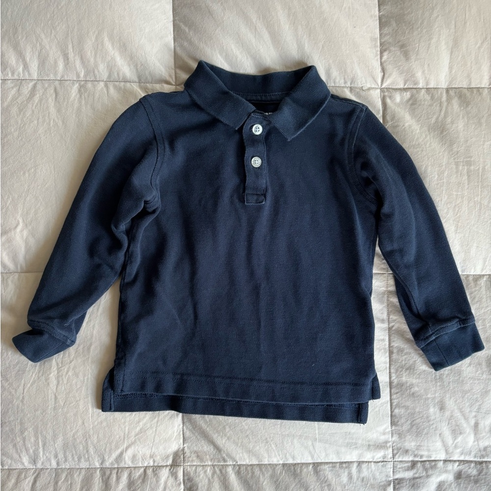 Lands End Toddler Long Sleeve Polo
